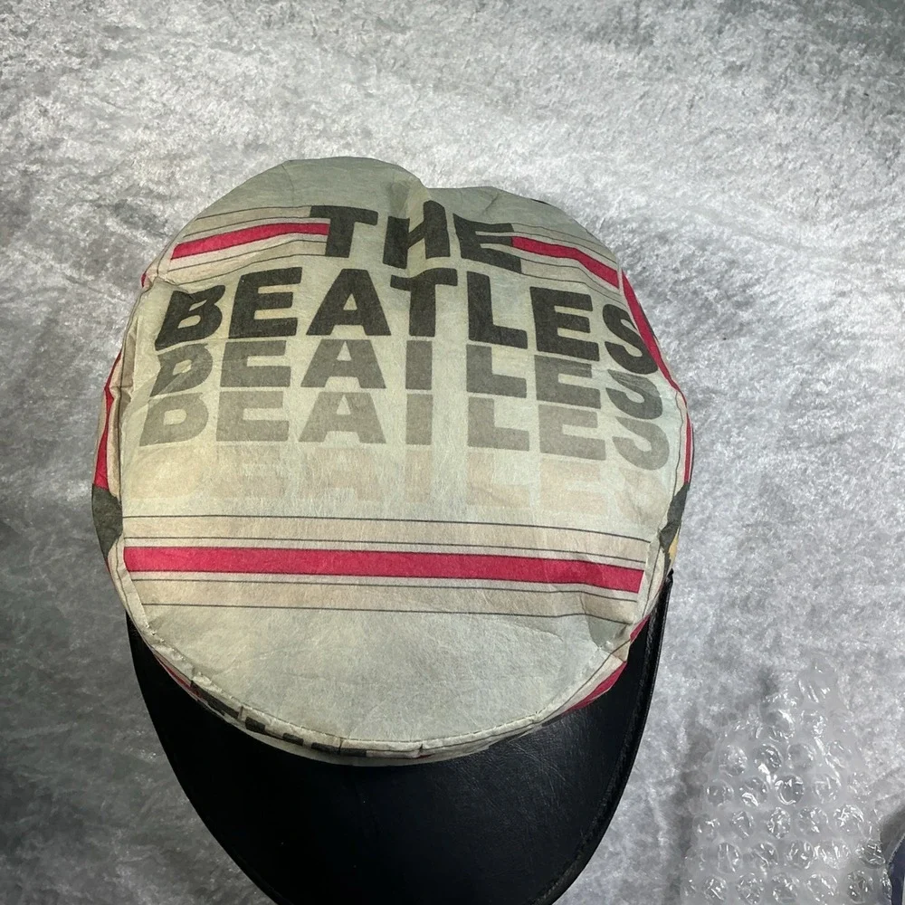 Vintage The Beatles Painter Hat Cap Rare 1980s Paper Concert Style